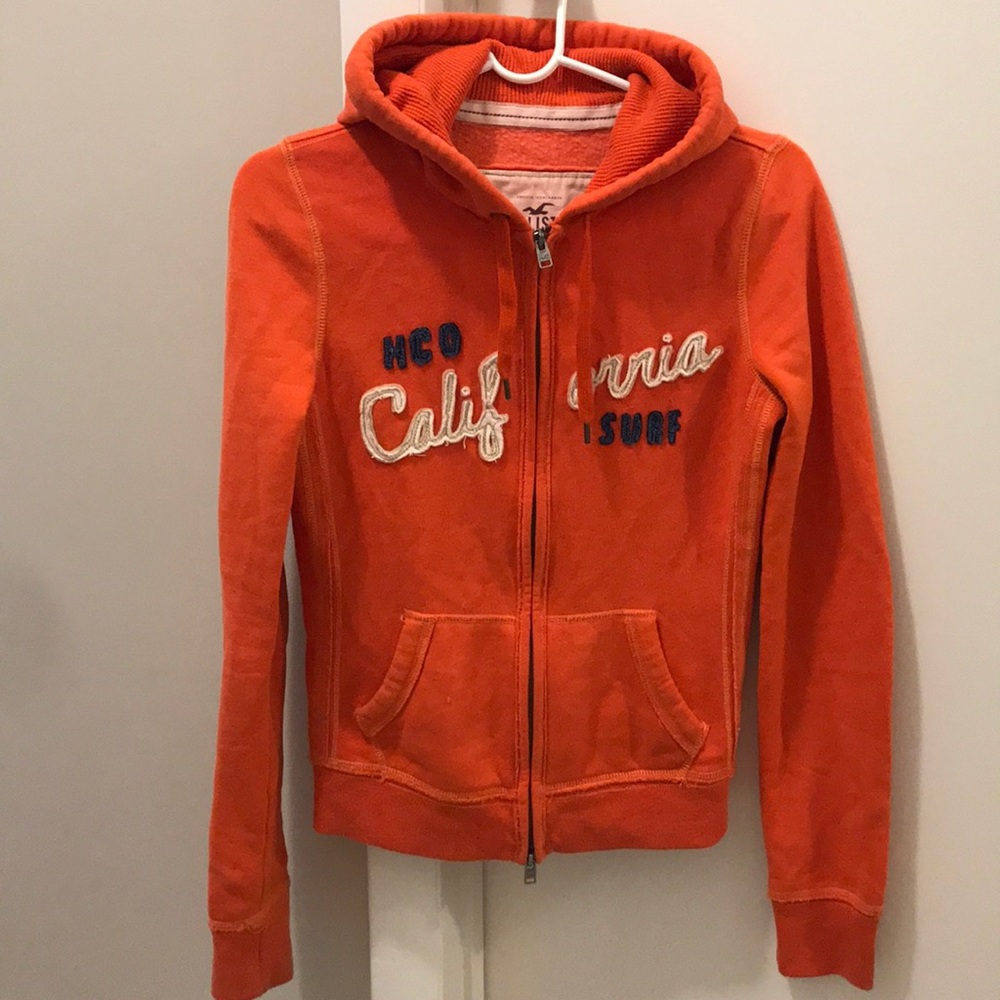 Hollister Orange Hoodie